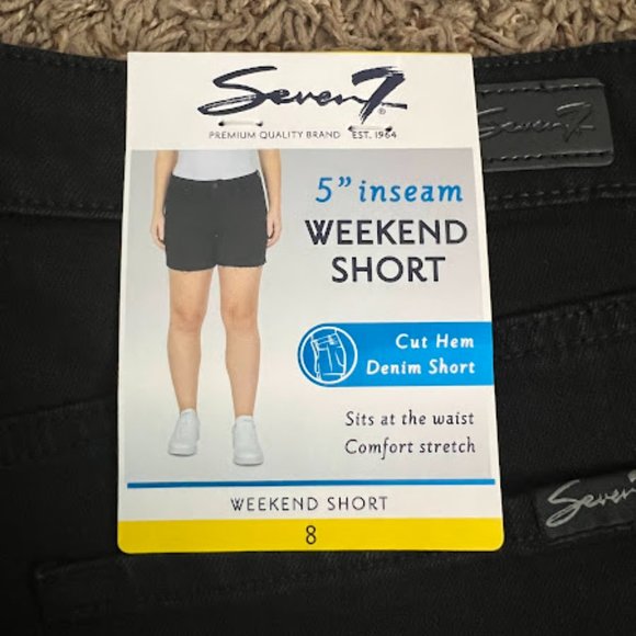 NWT-Seven7 5" Inseam Black Weekend Jeans Shorts - $15 - Picture 4 of 5